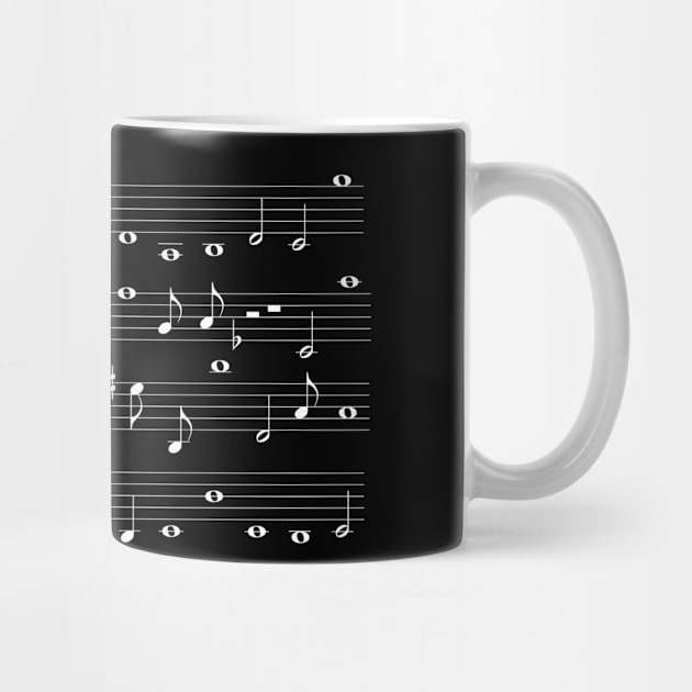 Abstract Musical Notes On White by funfun